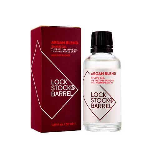 Lock Stock & Barrel Argan Blend Shave Oil (Великобритания) - Универсальное Аргановое масло для бритья и ухода за бородой, 50 мл